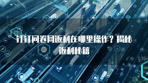 钉钉问卷网返利在哪里操作？揭秘返利秘籍