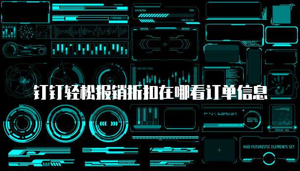 钉钉轻松报销折扣在哪看订单信息