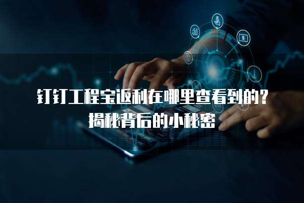 钉钉工程宝返利在哪里查看到的?揭秘背后的小秘密