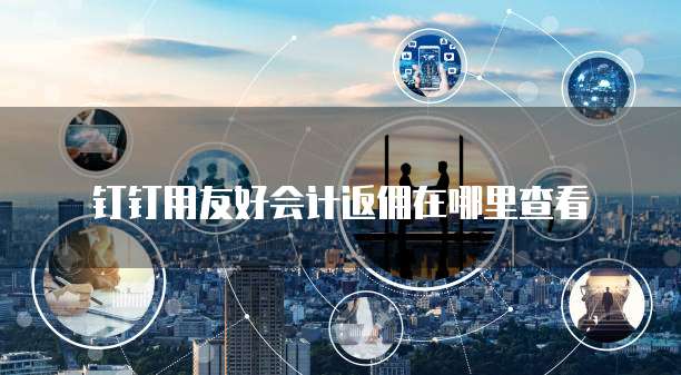 钉钉用友好会计返佣在哪里查看