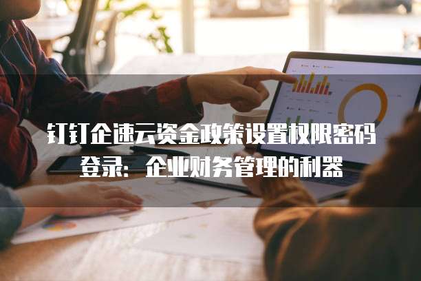 钉钉企速云资金政策设置权限密码登录:企业财务管理的利器