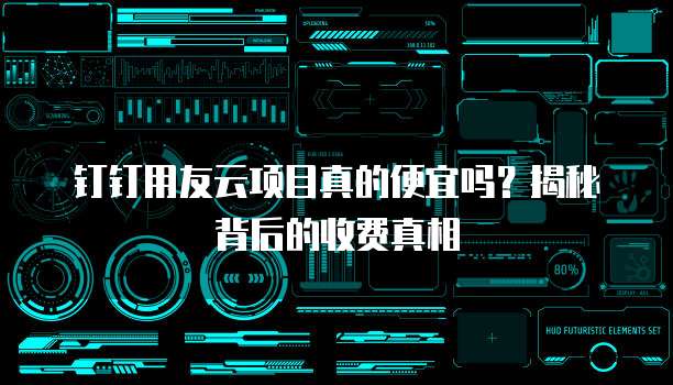 钉钉用友云项目真的便宜吗?揭秘背后的收费真相