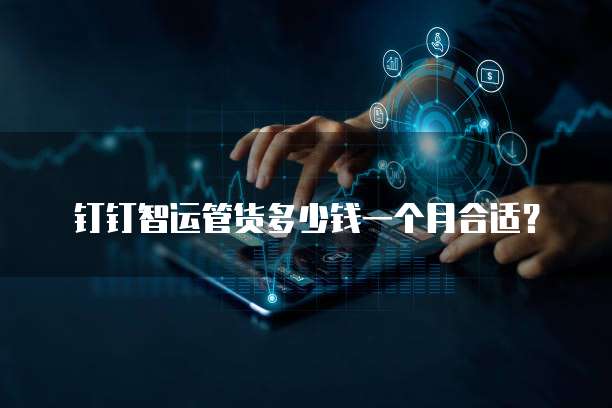 钉钉智运管货多少钱一个月合适？