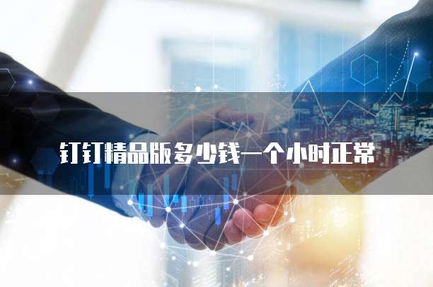 钉钉精品版多少钱一个小时正常