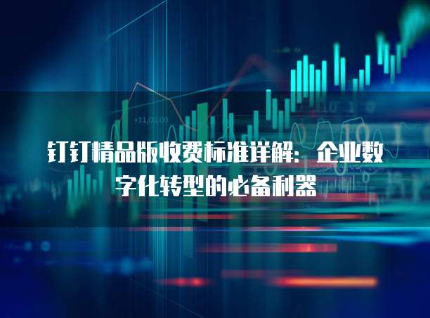 钉钉精品版收费标准详解:企业数字化转型的必备利器