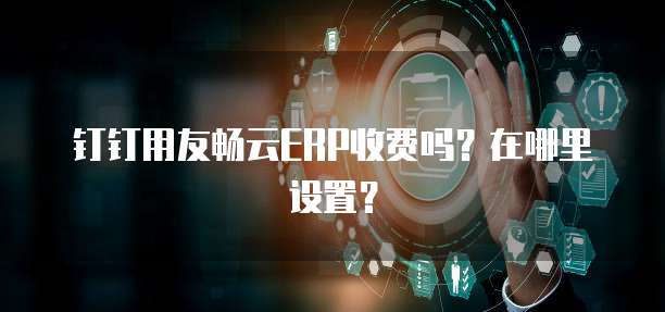 钉钉用友畅云ERP收费吗?在哪里设置?