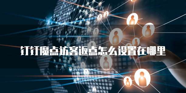 钉钉魔点访客返点怎么设置在哪里
