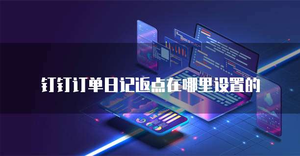 钉钉订单日记返点在哪里设置的