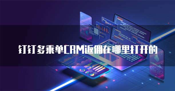 钉钉多乘单CRM返佣在哪里打开的