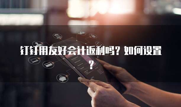钉钉用友好会计返利吗?如何设置?