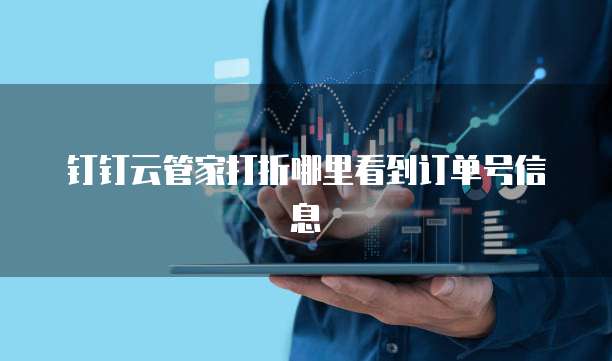 钉钉云管家打折哪里看到订单号信息