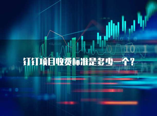 钉钉项目收费标准是多少一个?