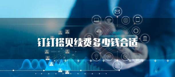 钉钉搭贝续费多少钱合适