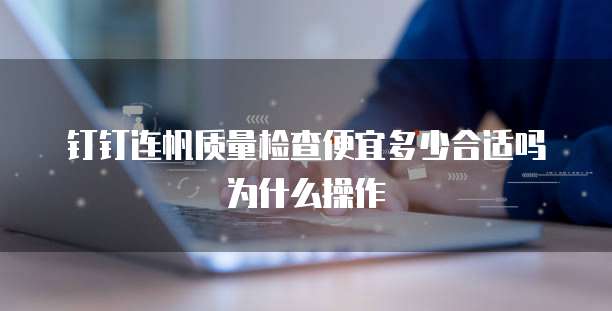 钉钉连帆质量检查便宜多少合适吗为什么操作
