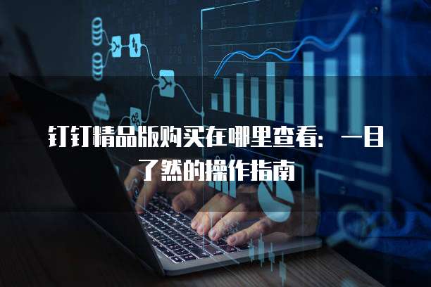 钉钉精品版购买在哪里查看:一目了然的操作指南