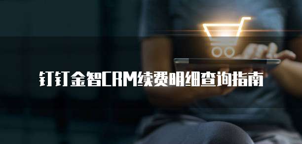 钉钉金智CRM续费明细查询指南