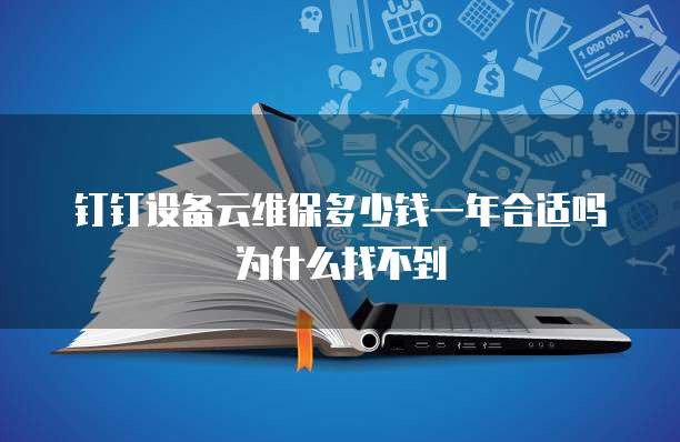 钉钉设备云维保多少钱一年合适吗为什么找不到