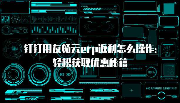 钉钉用友畅云erp返利怎么操作:轻松获取优惠秘籍