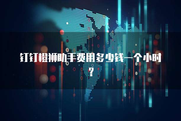 钉钉橙狮助手费用多少钱一个小时？