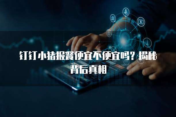 钉钉小猪报餐便宜不便宜吗？揭秘背后真相