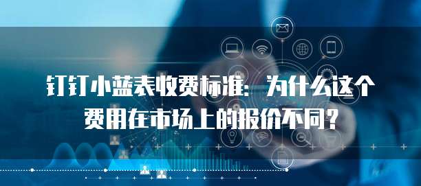 钉钉小蓝表收费标准:为什么这个费用在市场上的报价不同?