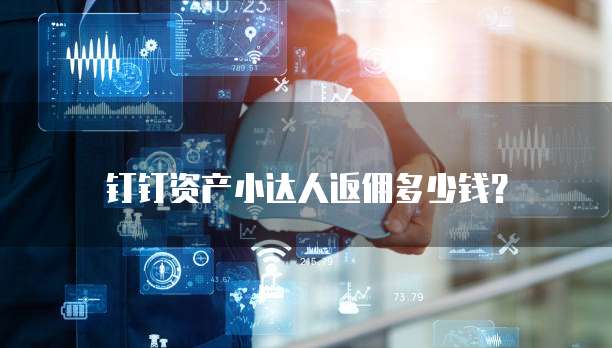 钉钉资产小达人返佣多少钱?