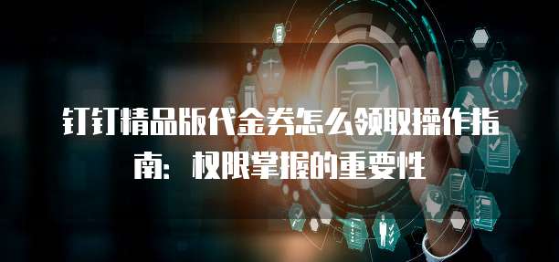 钉钉精品版代金券怎么领取操作指南:权限掌握的重要性