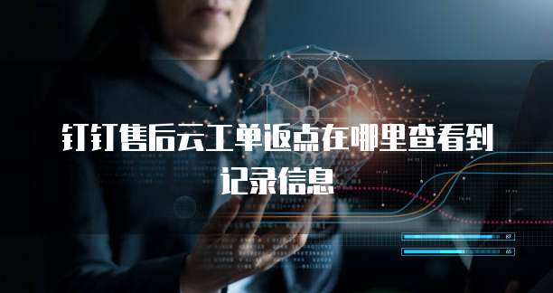 钉钉售后云工单返点在哪里查看到记录信息