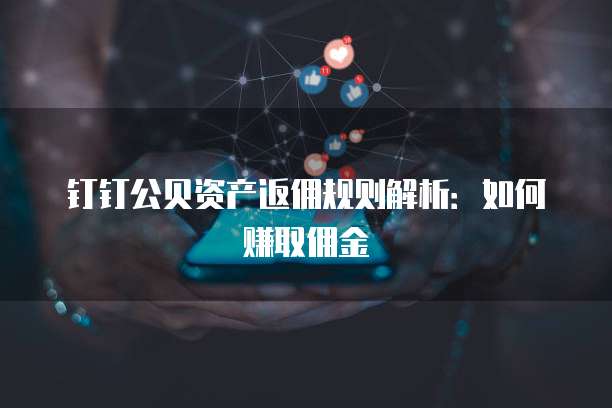 钉钉公贝资产返佣规则解析:如何赚取佣金