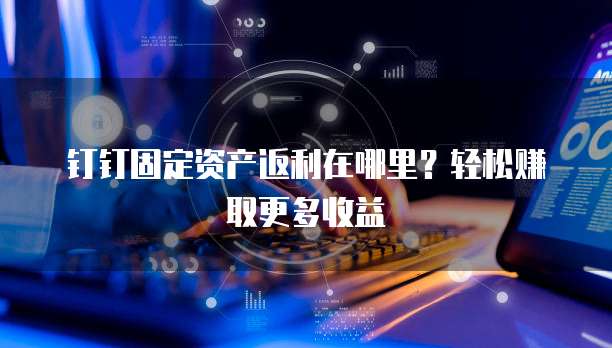 钉钉固定资产返利在哪里?轻松赚取更多收益