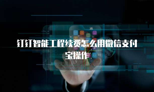 钉钉智能工程续费怎么用微信支付宝操作