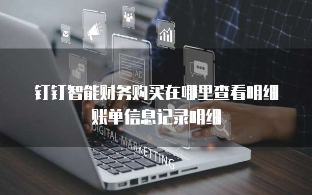 钉钉智能财务购买在哪里查看明细账单信息记录明细