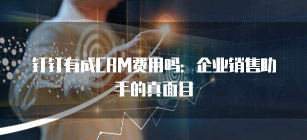 钉钉有成CRM费用吗:企业销售助手的真面目
