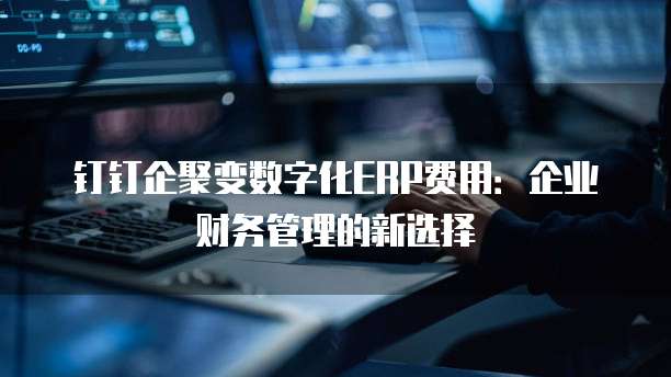 钉钉企聚变数字化ERP费用:企业财务管理的新选择