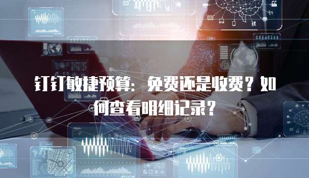 钉钉敏捷预算:免费还是收费?如何查看明细记录?