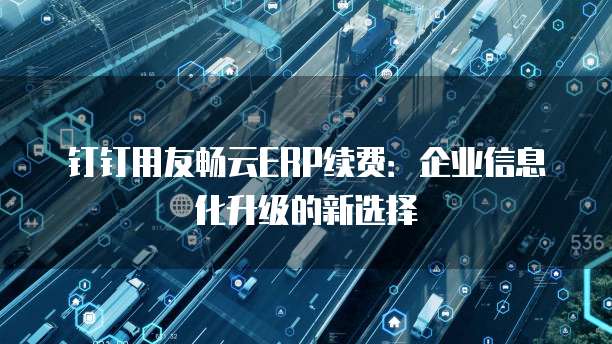 钉钉用友畅云ERP续费:企业信息化升级的新选择