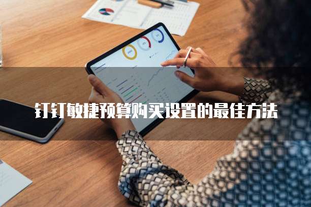 钉钉敏捷预算购买设置的最佳方法