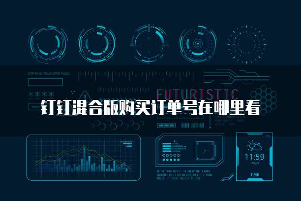 钉钉混合版购买订单号在哪里看