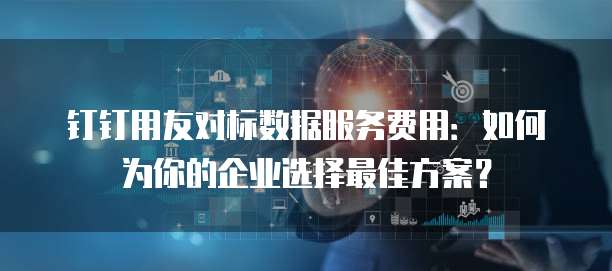 钉钉用友对标数据服务费用:如何为你的企业选择最佳方案?