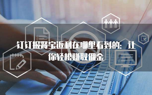 钉钉报餐宝返利在哪里看到的:让你轻松赚取佣金