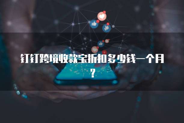 钉钉跨境收款宝折扣多少钱一个月?