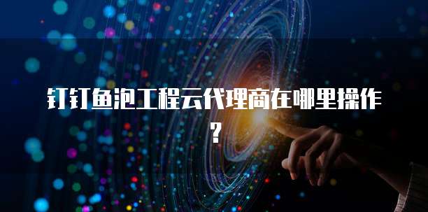 钉钉鱼泡工程云代理商在哪里操作?