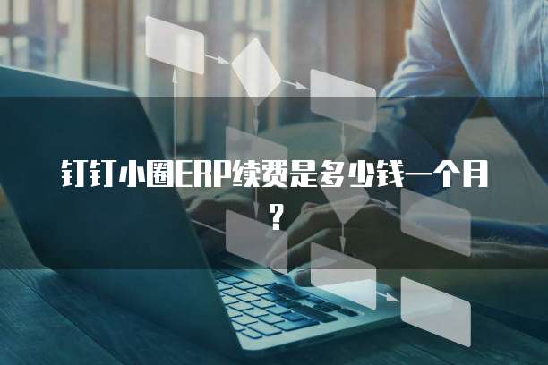 钉钉小圈ERP续费是多少钱一个月?