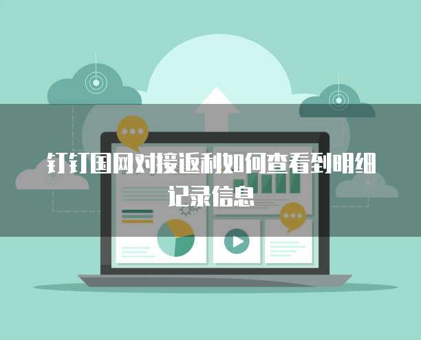 钉钉国网对接返利如何查看到明细记录信息