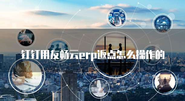 钉钉用友畅云erp返点怎么操作的