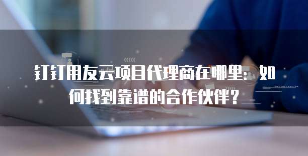 钉钉用友云项目代理商在哪里:如何找到靠谱的合作伙伴?
