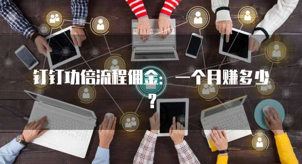 钉钉功倍流程佣金:一个月赚多少?
