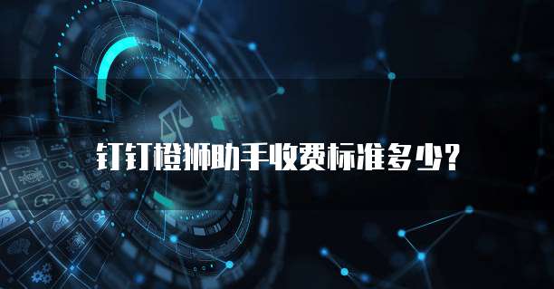 钉钉橙狮助手收费标准多少？