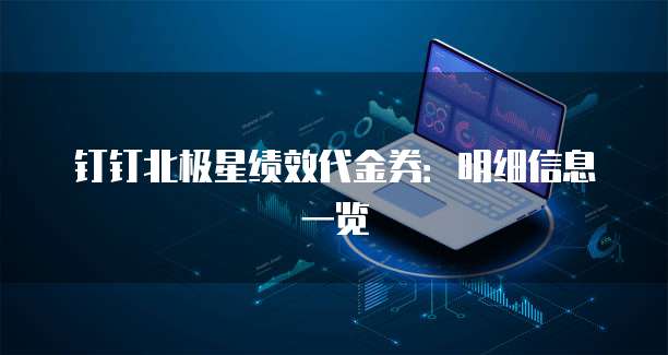 钉钉北极星绩效代金券:明细信息一览