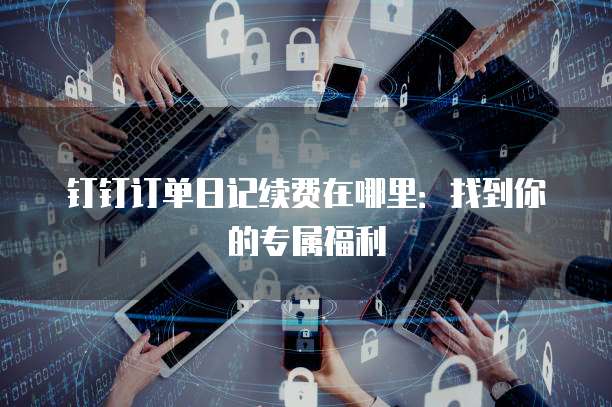 钉钉订单日记续费在哪里:找到你的专属福利